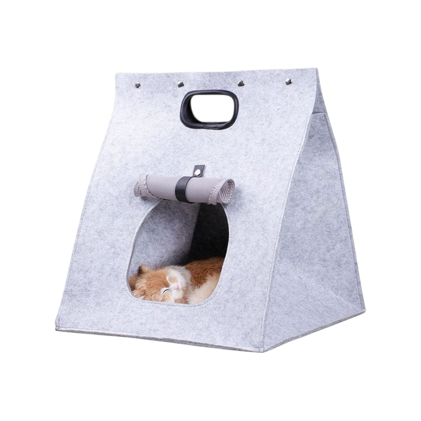 Maison pour chat design - Gris clair