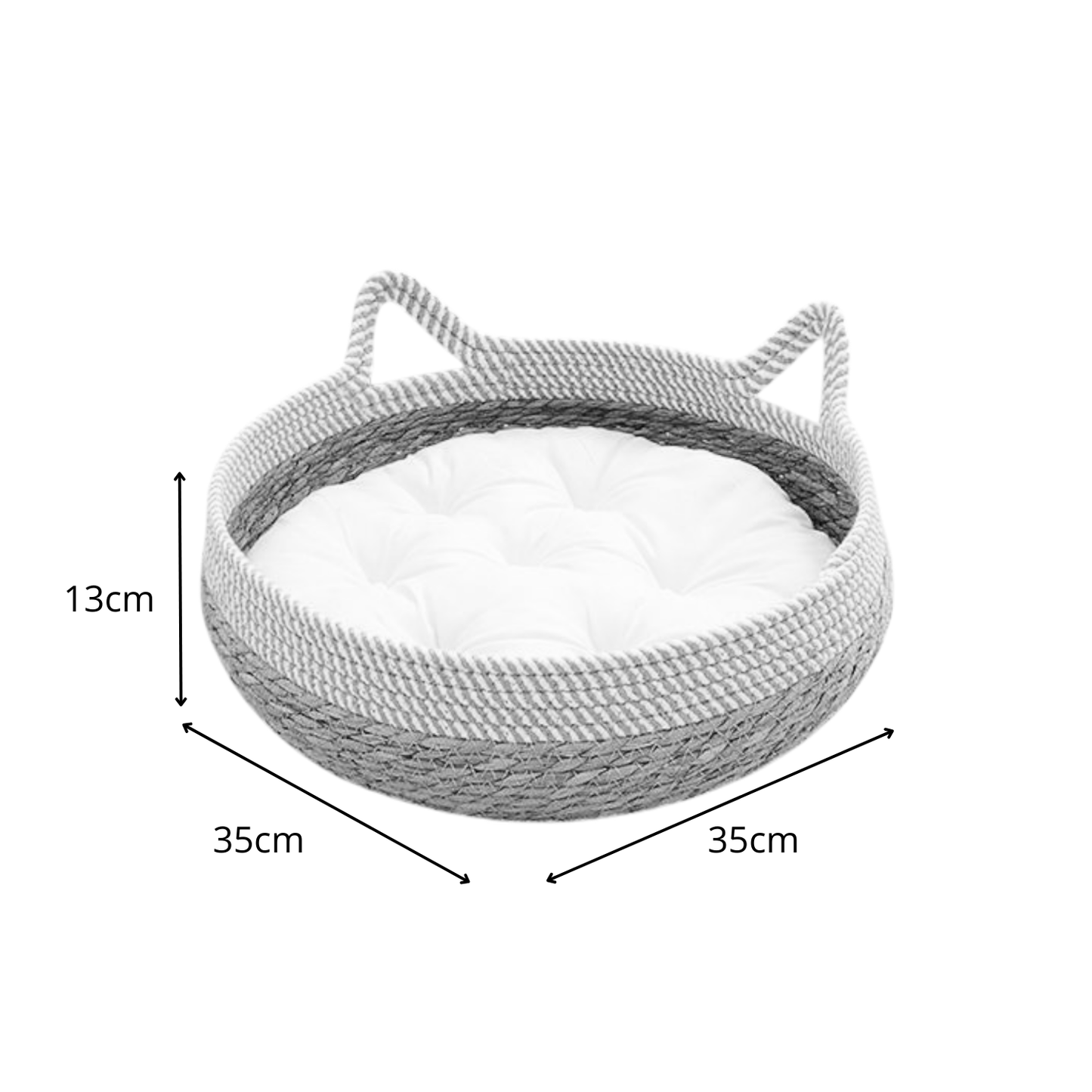 Panier en osier pour chat