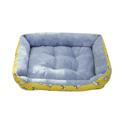 Panier peluche chat - Jaune / S