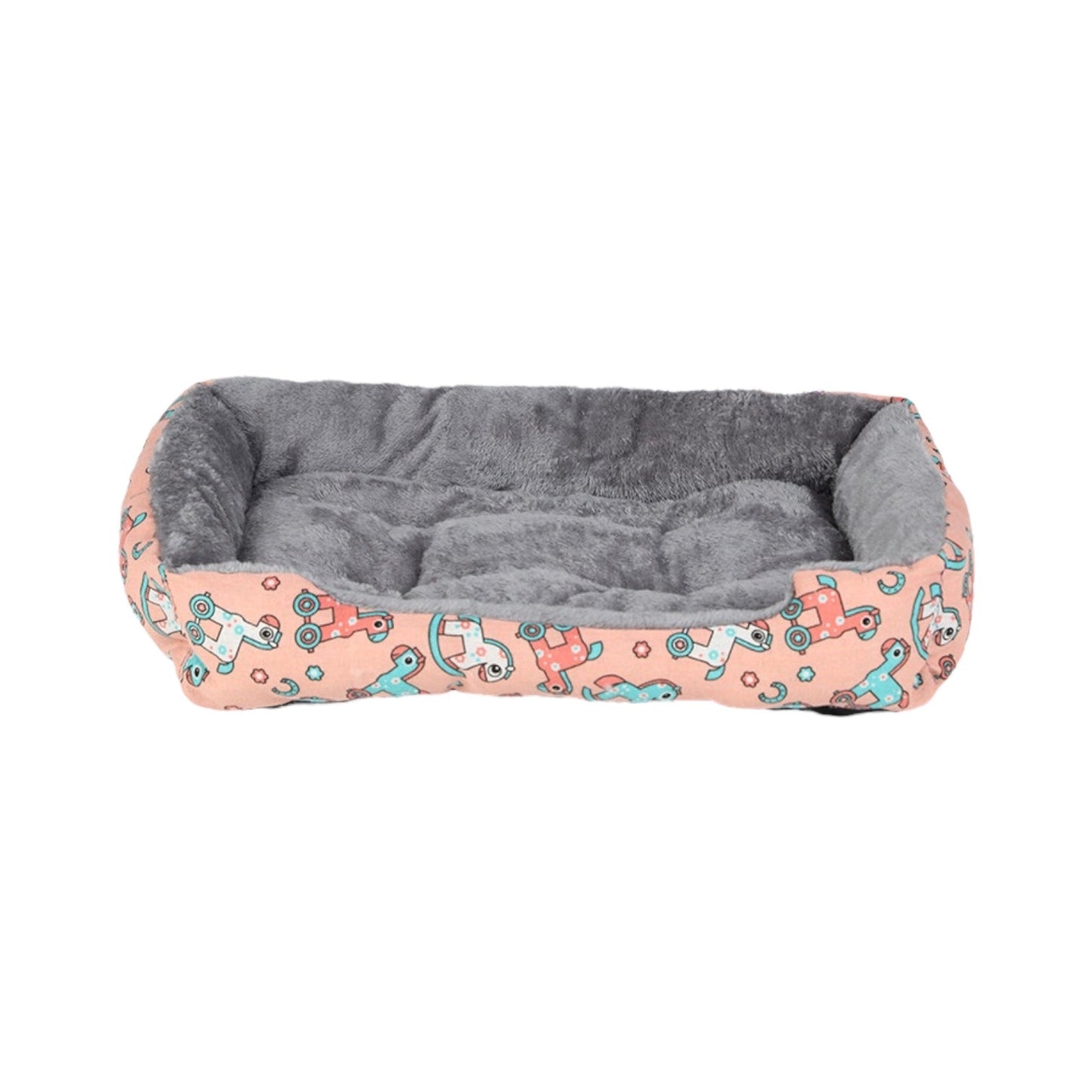 Panier peluche chat - Rose / S