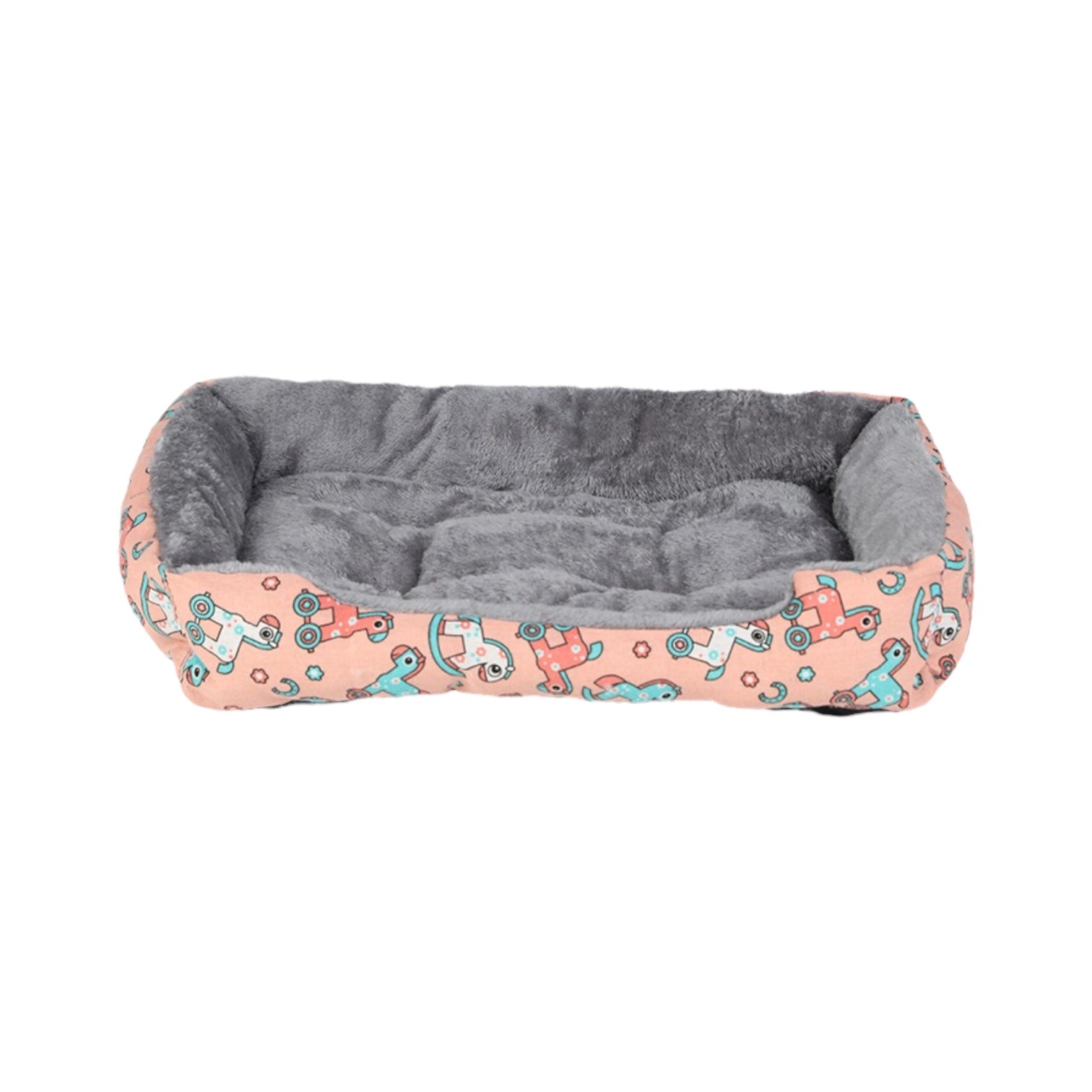 Panier peluche chat - Rose / S