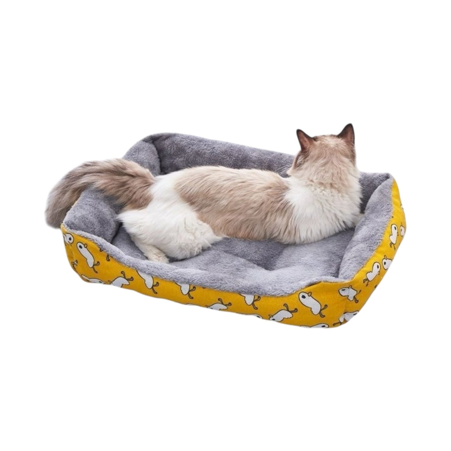 Panier peluche chat