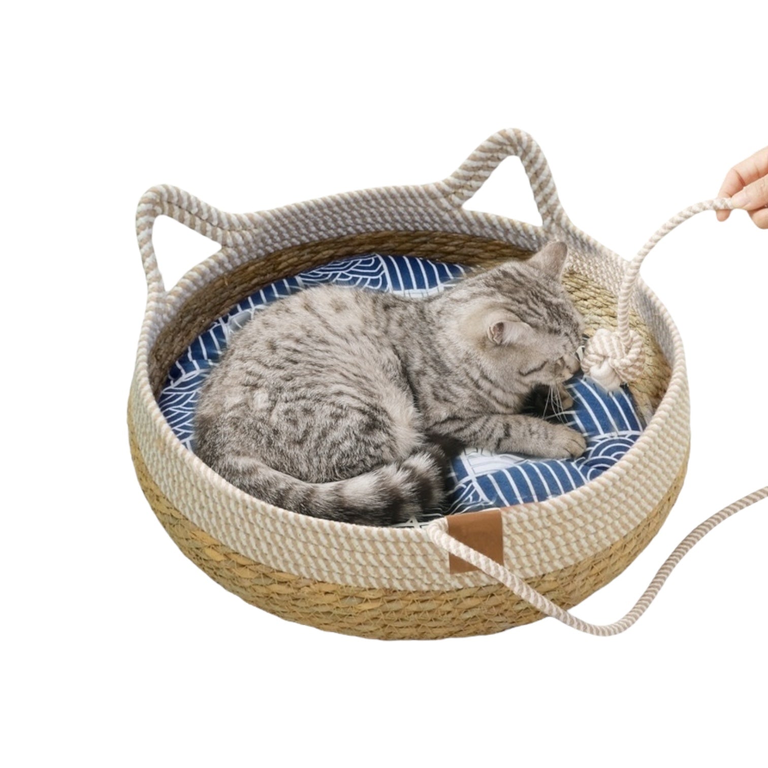 Panier en osier pour chat