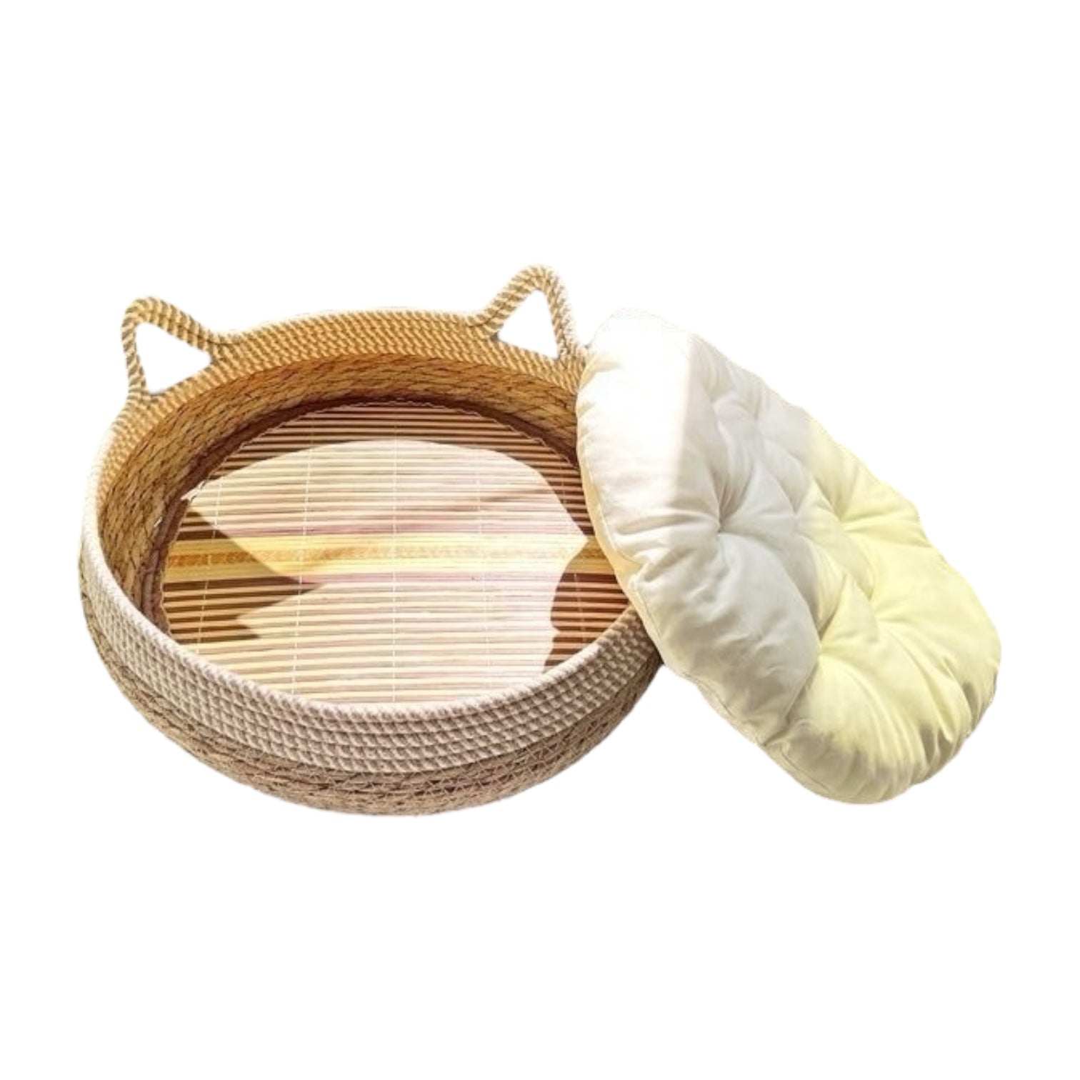 Panier en osier pour chat