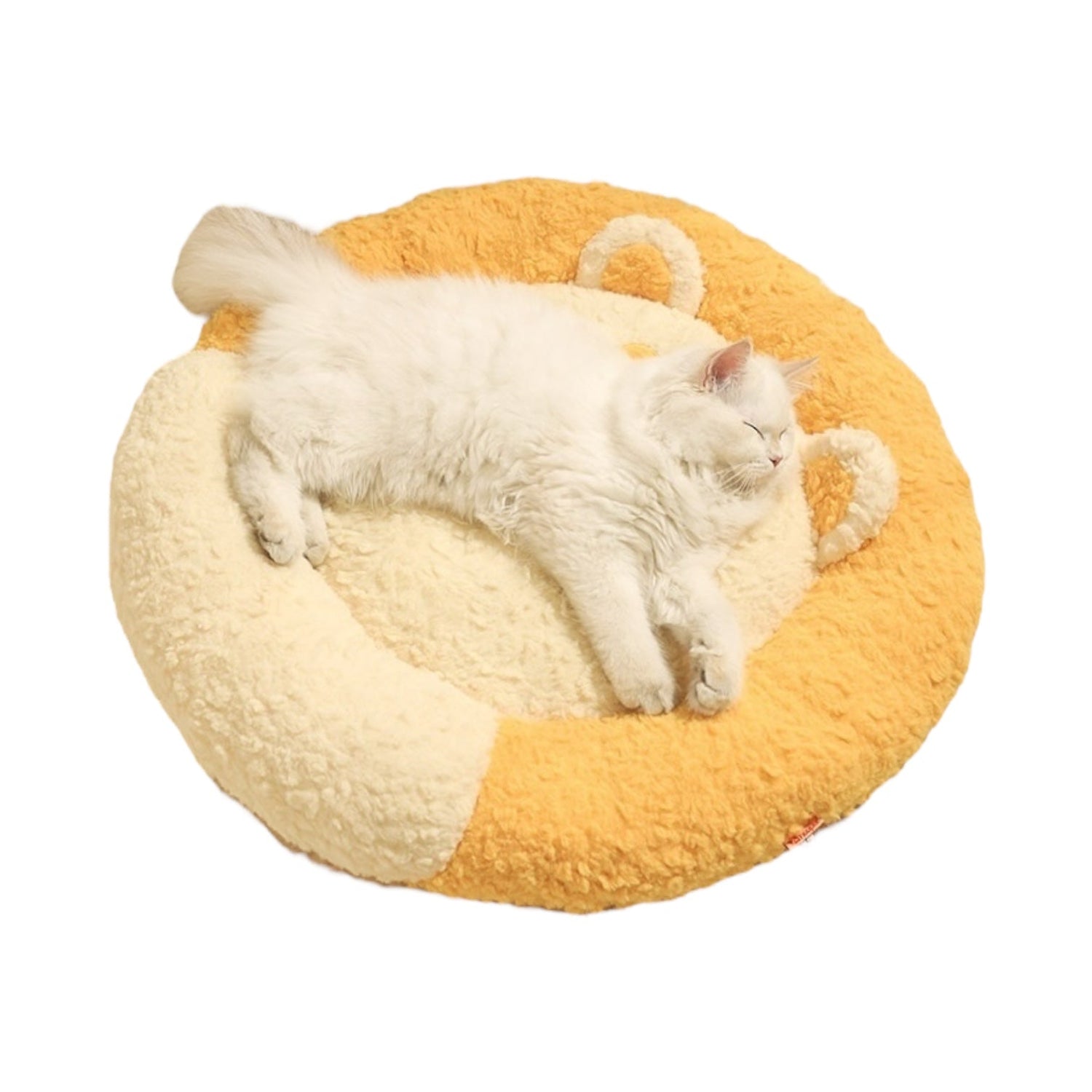 Plush Cat Cushion – Soft Fluffy Pillow Bed for Cats