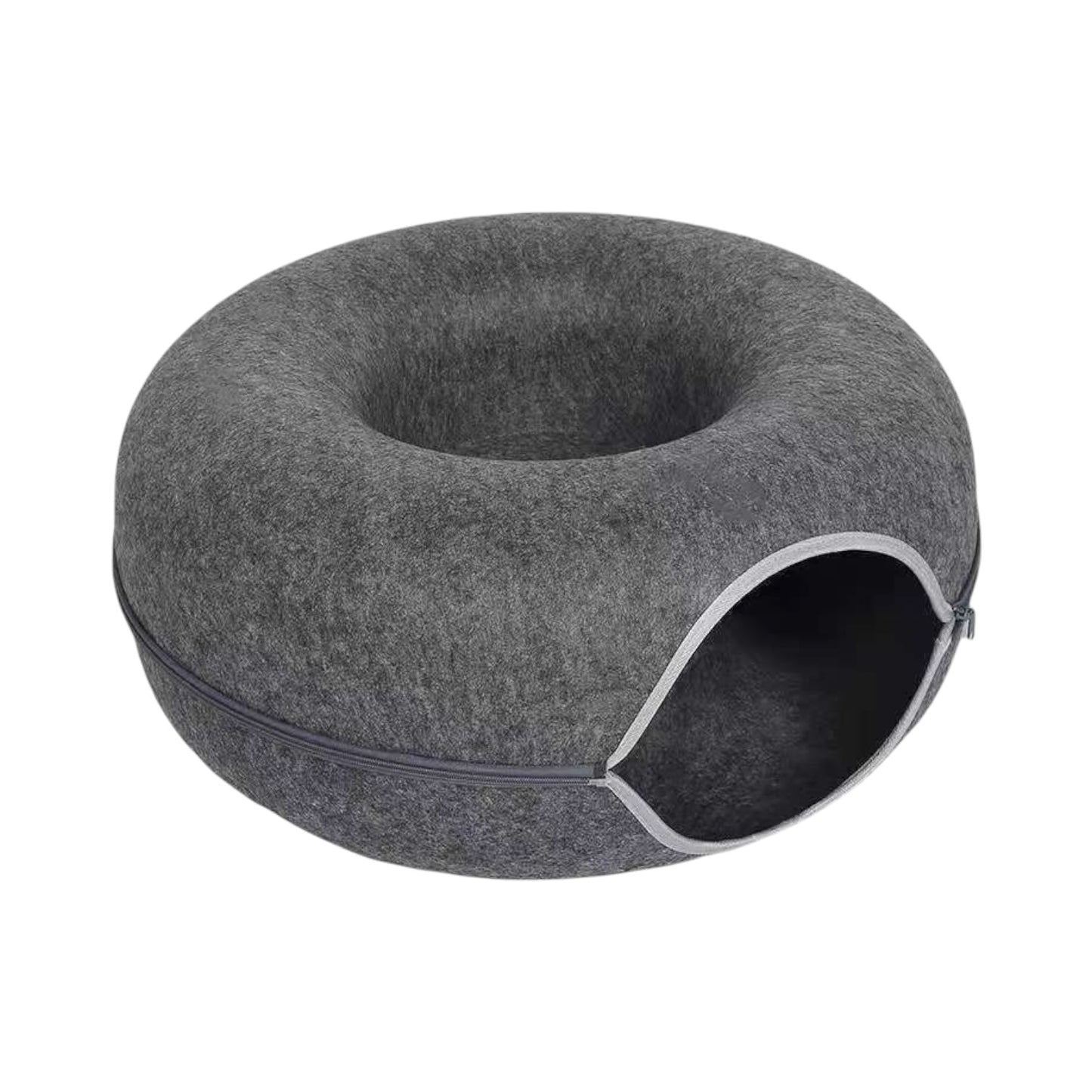 Donut Cat Bed – Plush Round Cat Cushion