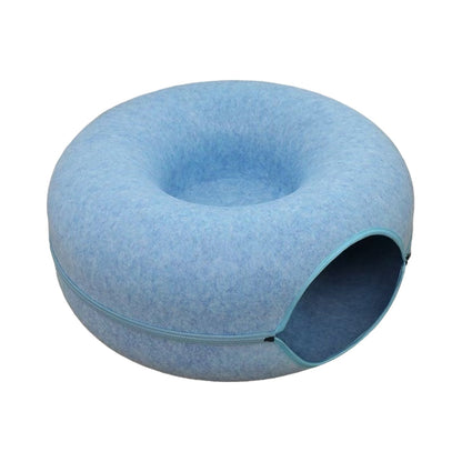 Donut Cat Bed – Plush Round Cat Cushion