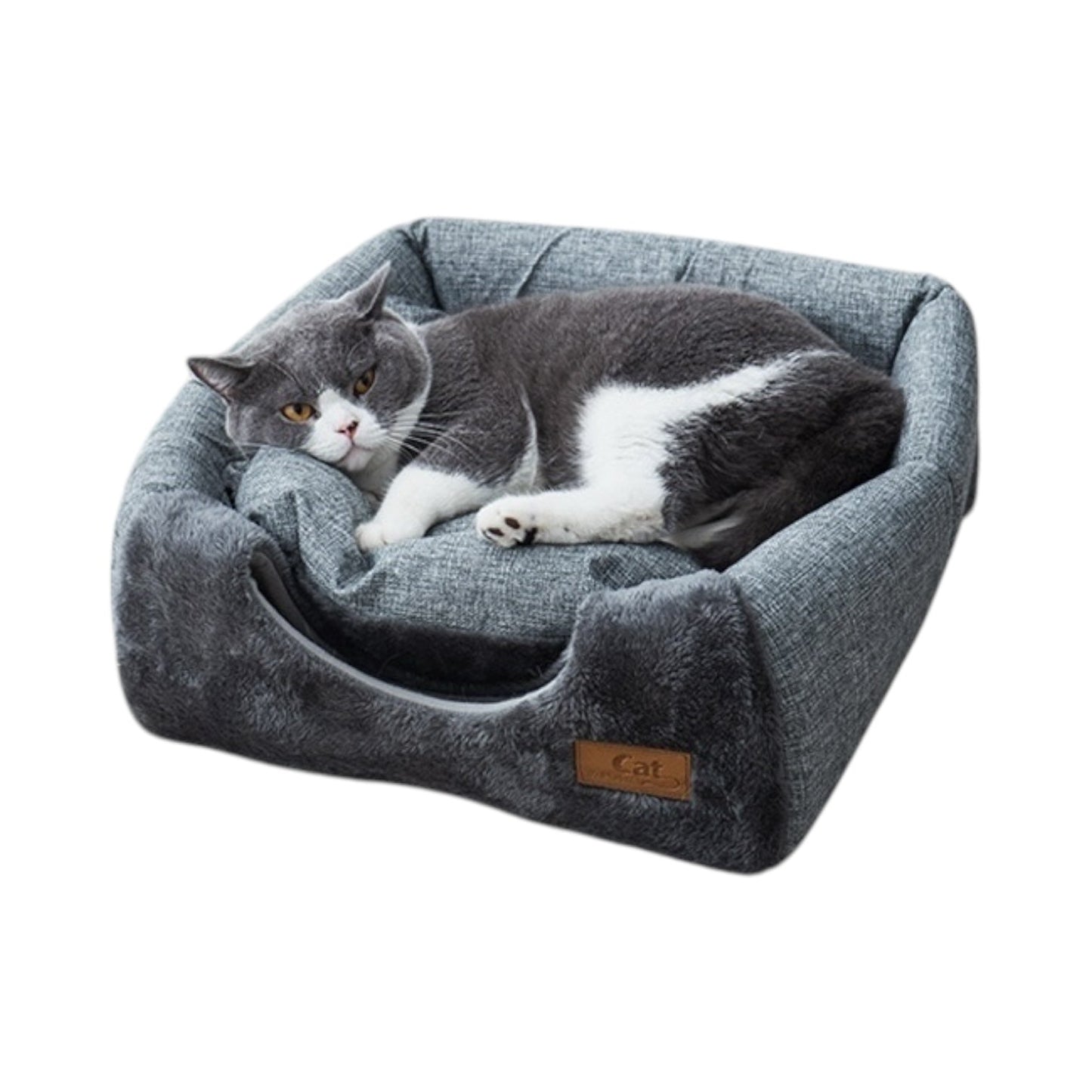 Plush Cat Tent – Soft Fluffy Indoor Bed for Cats