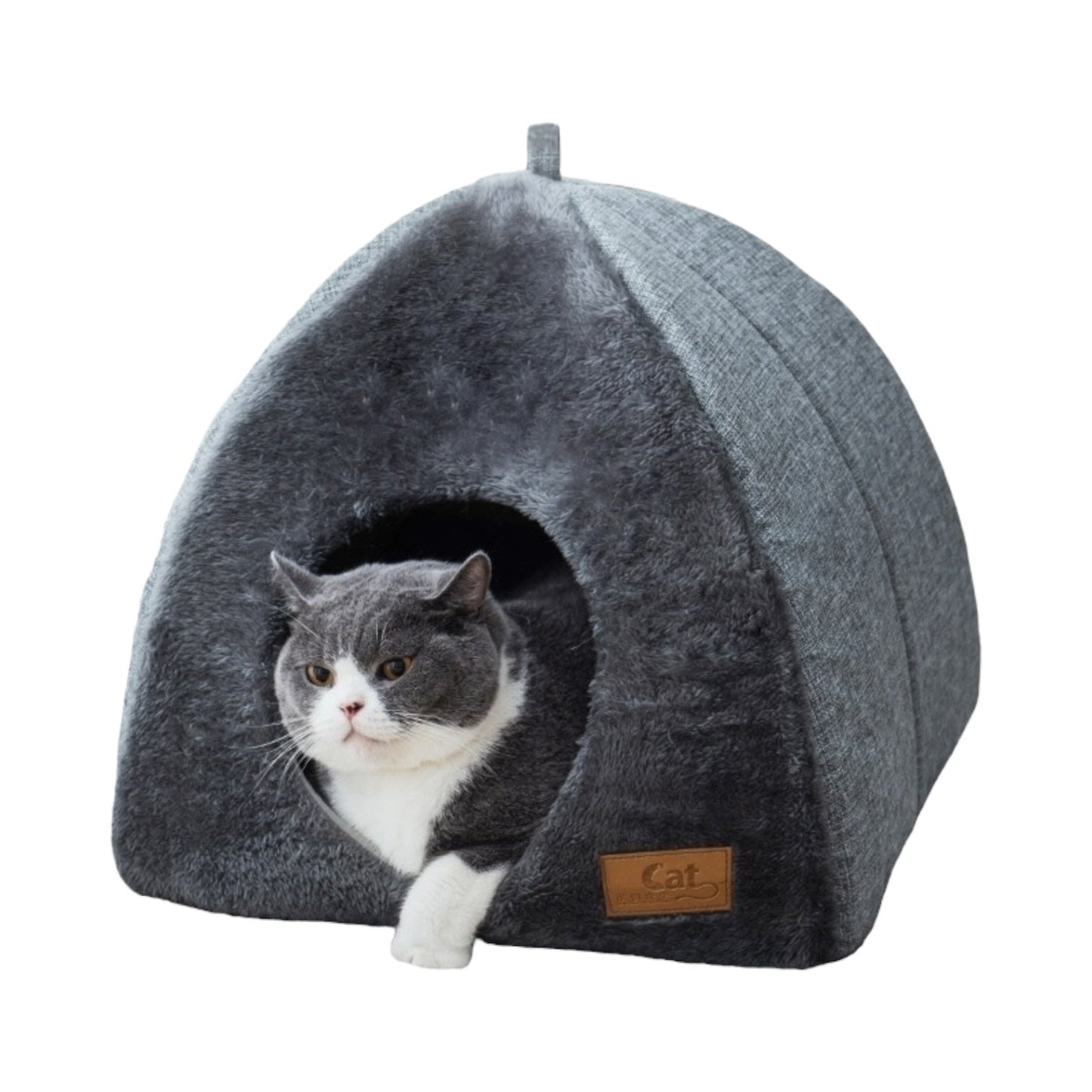 Plush Cat Tent – Soft Fluffy Indoor Bed for Cats