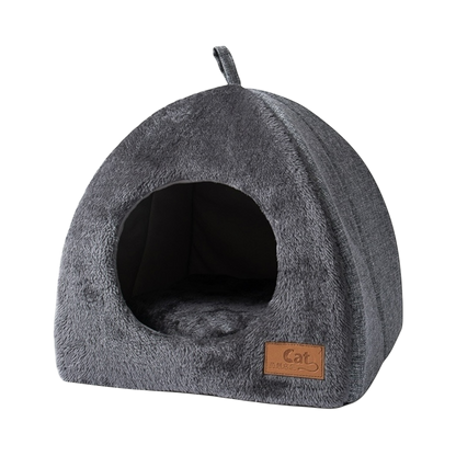 Plush Cat Tent – Soft Fluffy Indoor Bed for Cats