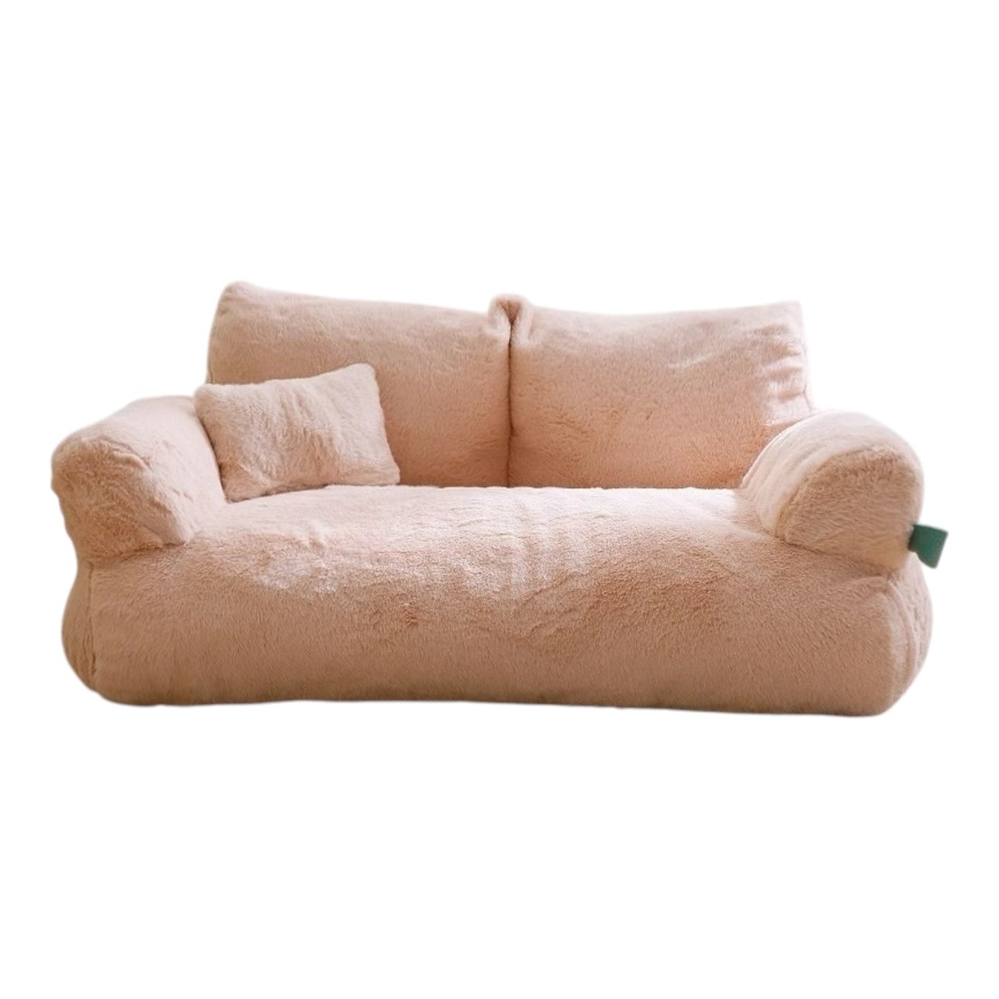 Canapé en peluche pour chat - Noisette / S