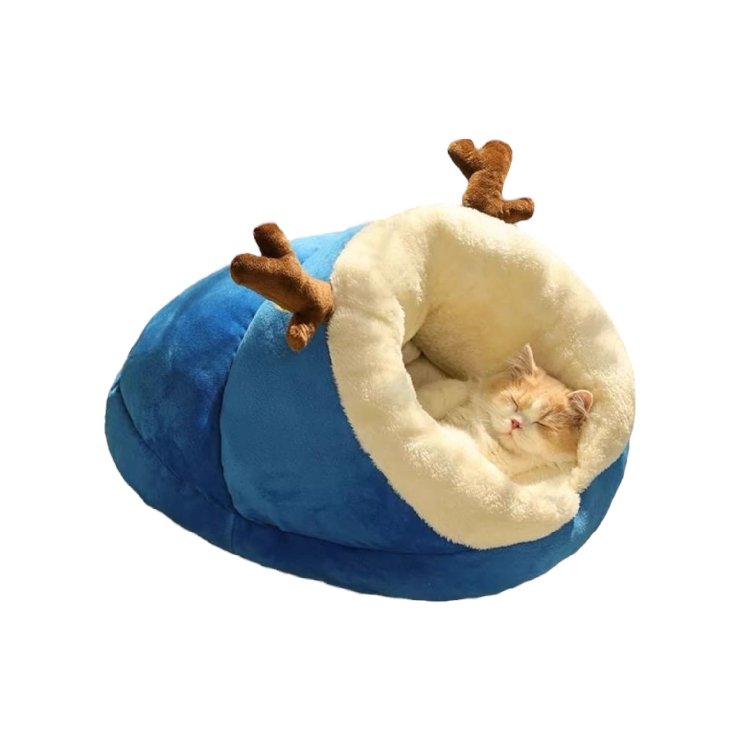 Coussin pour chat reposant - Bleu / S
