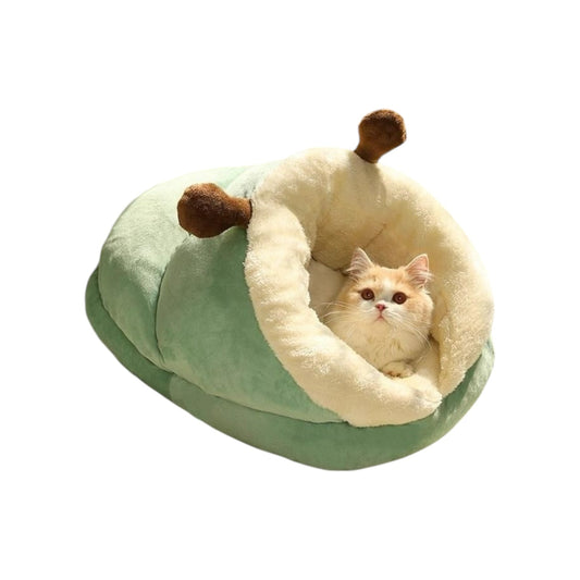 Coussin pour chat reposant - Vert / S