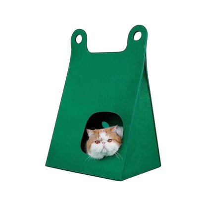 Maison pour chat design - Vert
