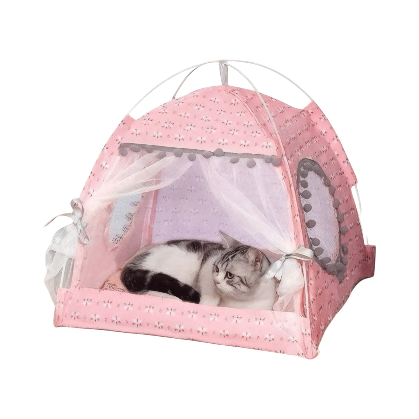 Cat Canopy Tent – Stylish Indoor Bed for Cats