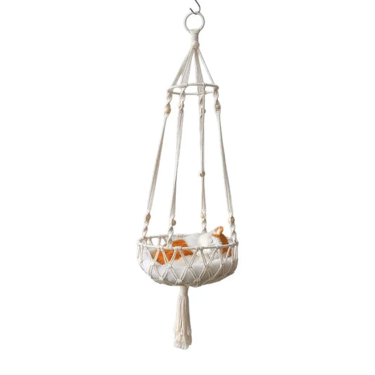 Hamac pour chat bohème avec coussin