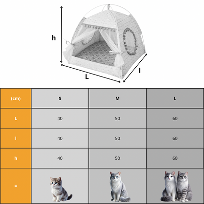 Cat Canopy Tent – Stylish Indoor Bed for Cats