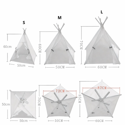 Cat Teepee Bed – Cozy Indoor Tent for Cats